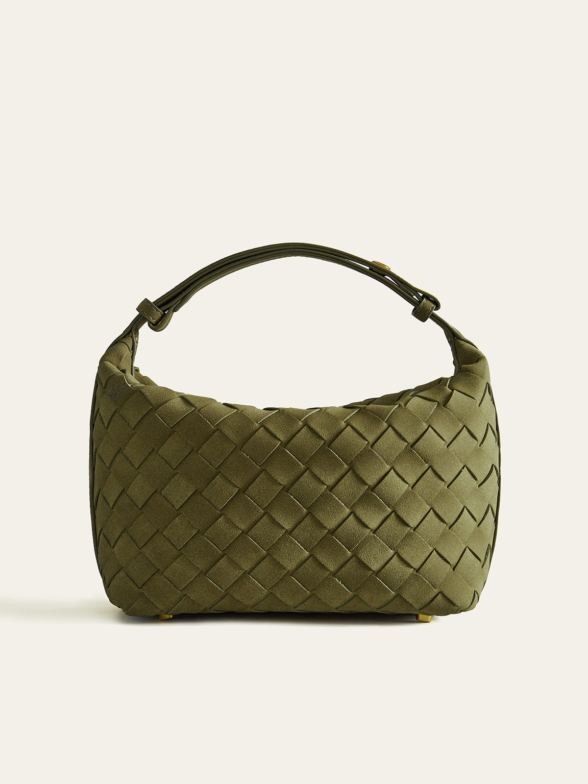 Sac à anse tressé en similicuir