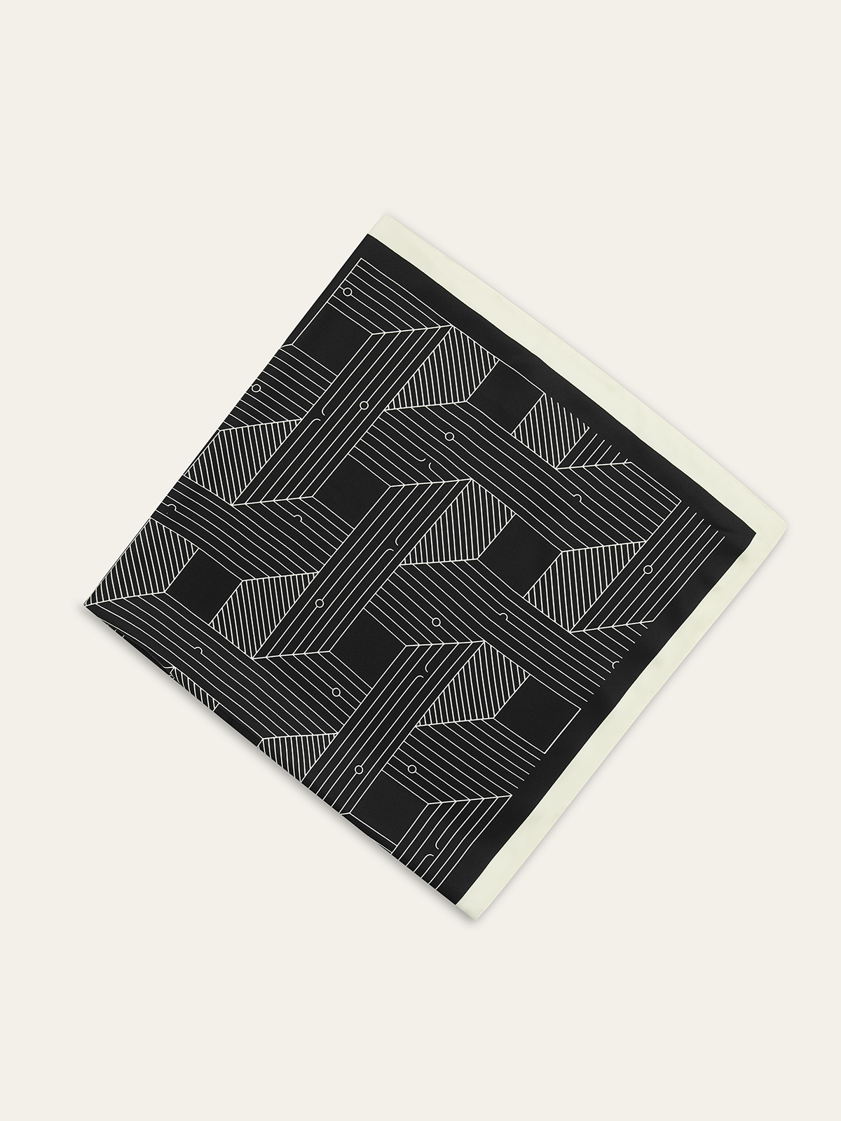 Geometric Print Square Scarf