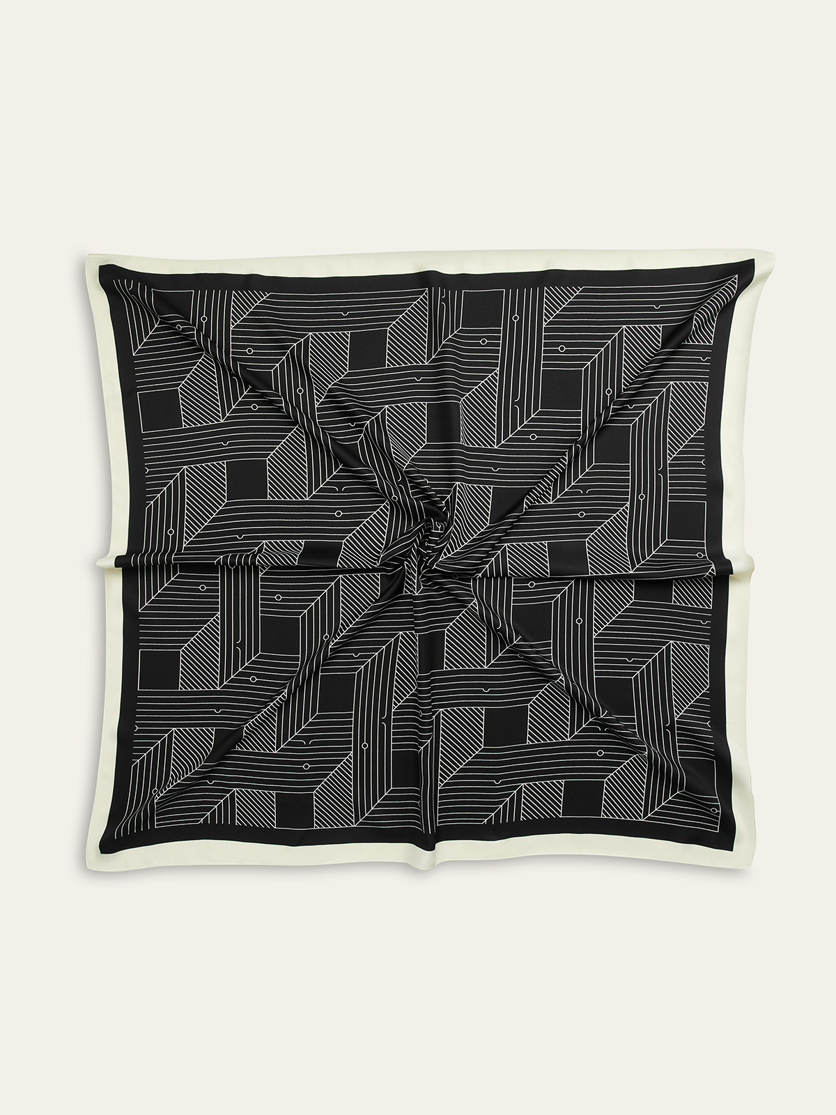 Geometrischer Druck Quadratischer Schal