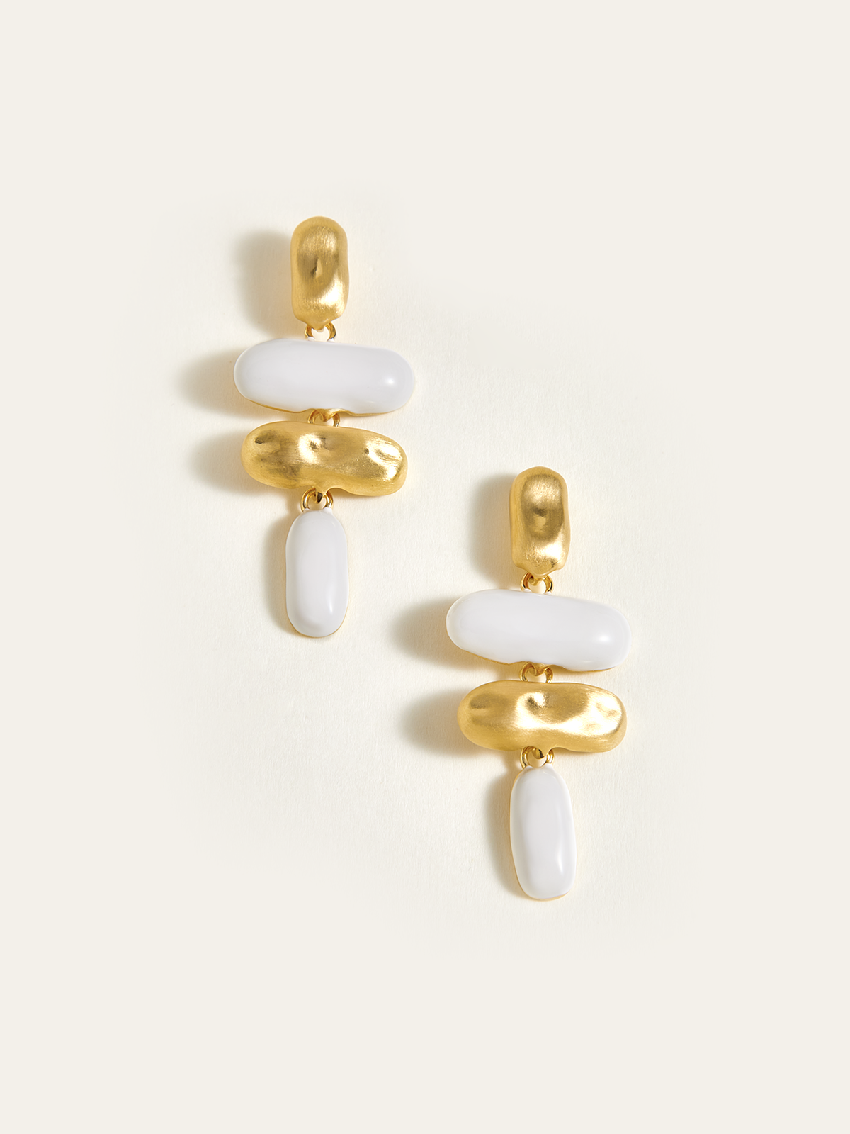 Boucles d'oreilles pendantes ovales