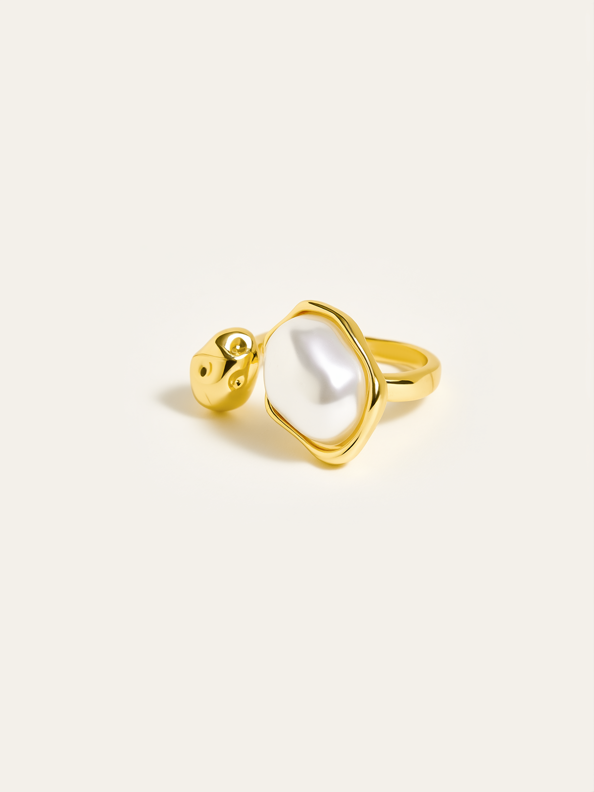 Goldene Perlenring