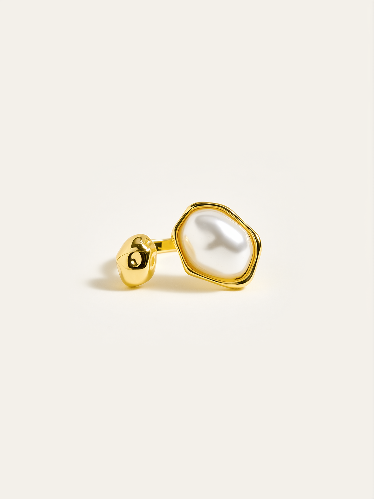 Goldene Perlenring