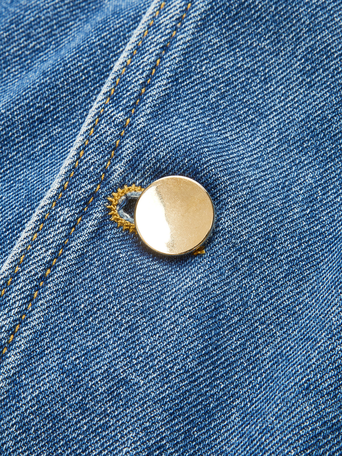 Button-Front Denim Vest