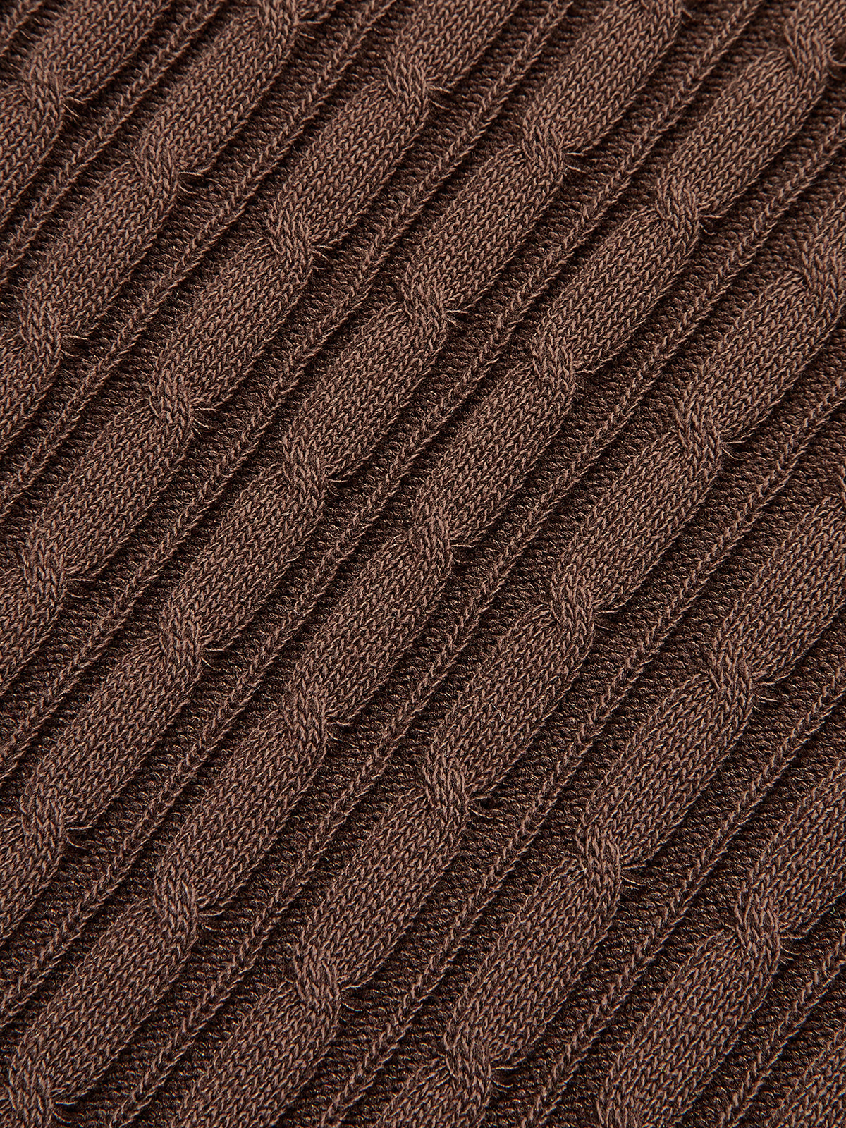 Kurzärmeliges Polo-Kleid mit Zopfmuster