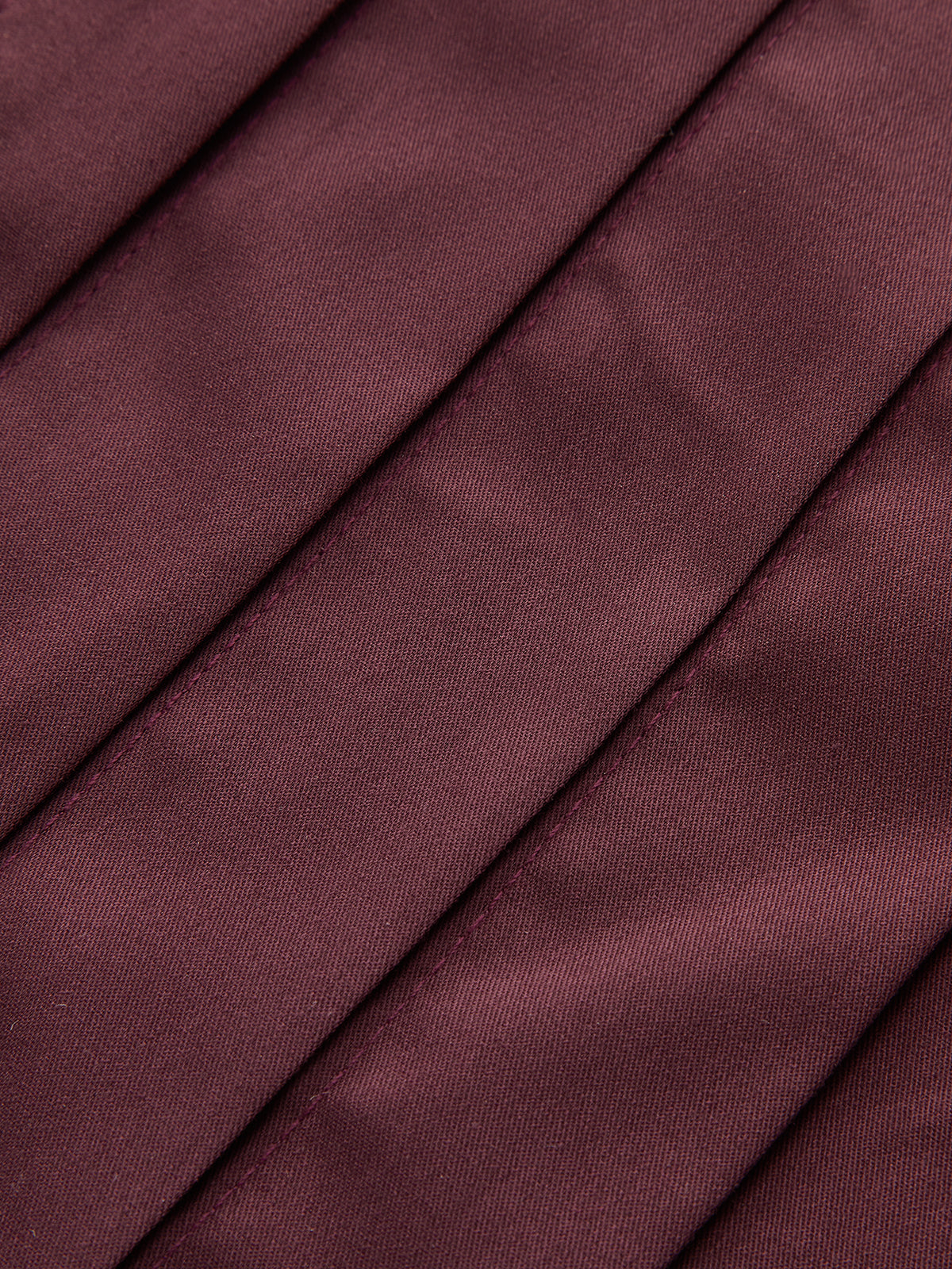 Wrinkle-resistant Flare-Cuff Pleated Tie Waist Shirt