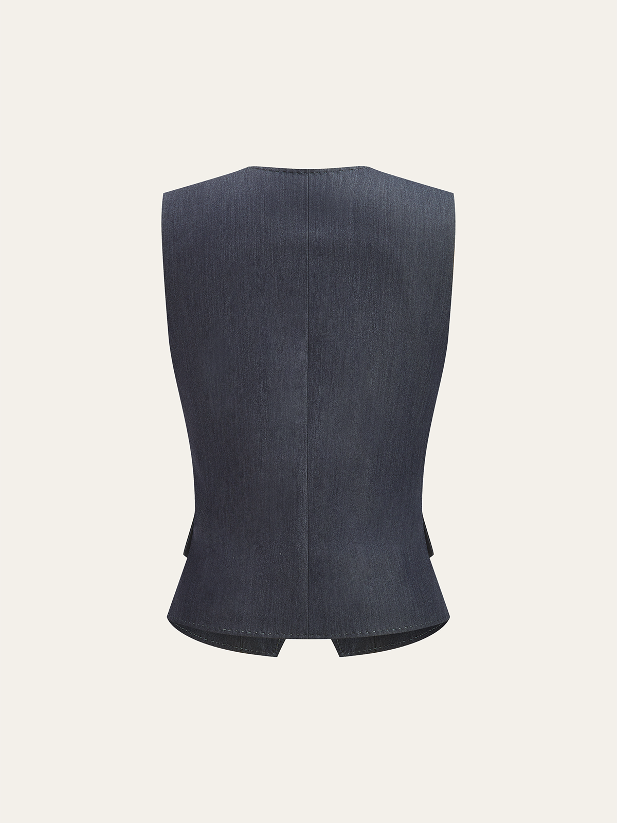 Gilet en V avec boutons métalliques