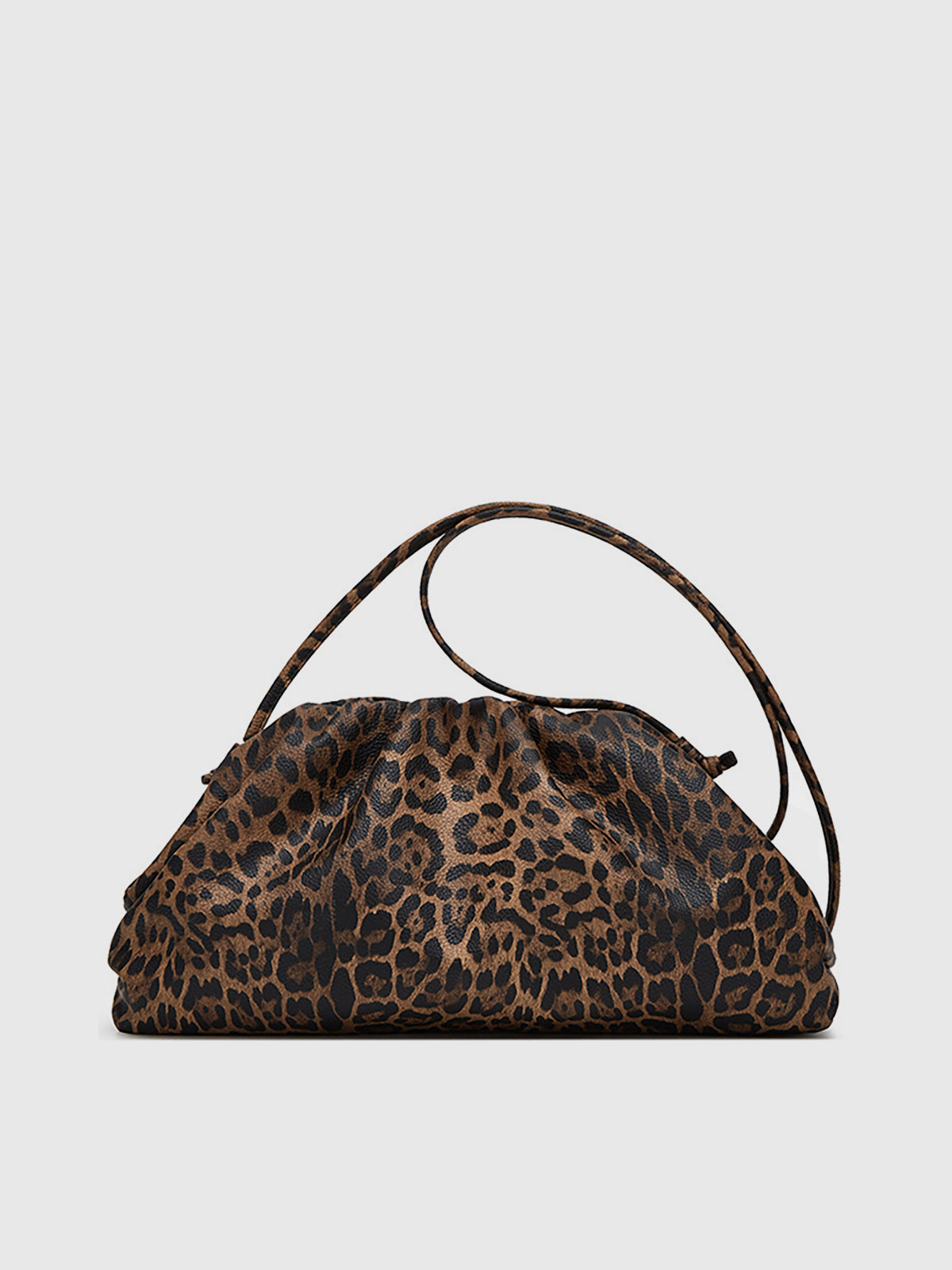 Leopardmuster geraffte Cloud Bag