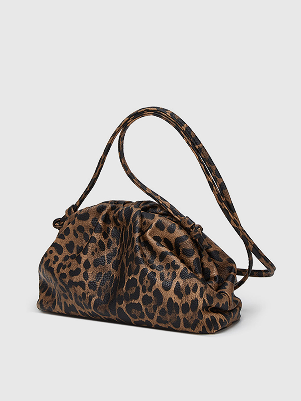 Leopardmuster geraffte Cloud Bag