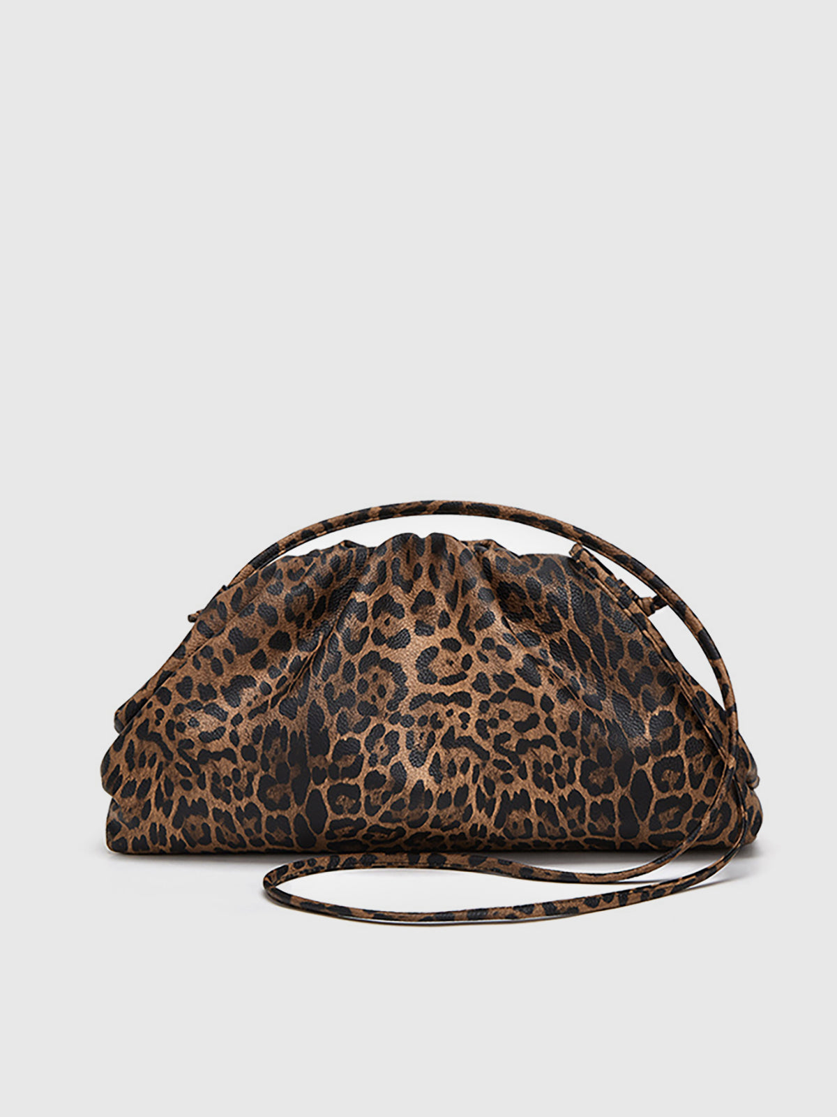 Leopardmuster geraffte Cloud Bag