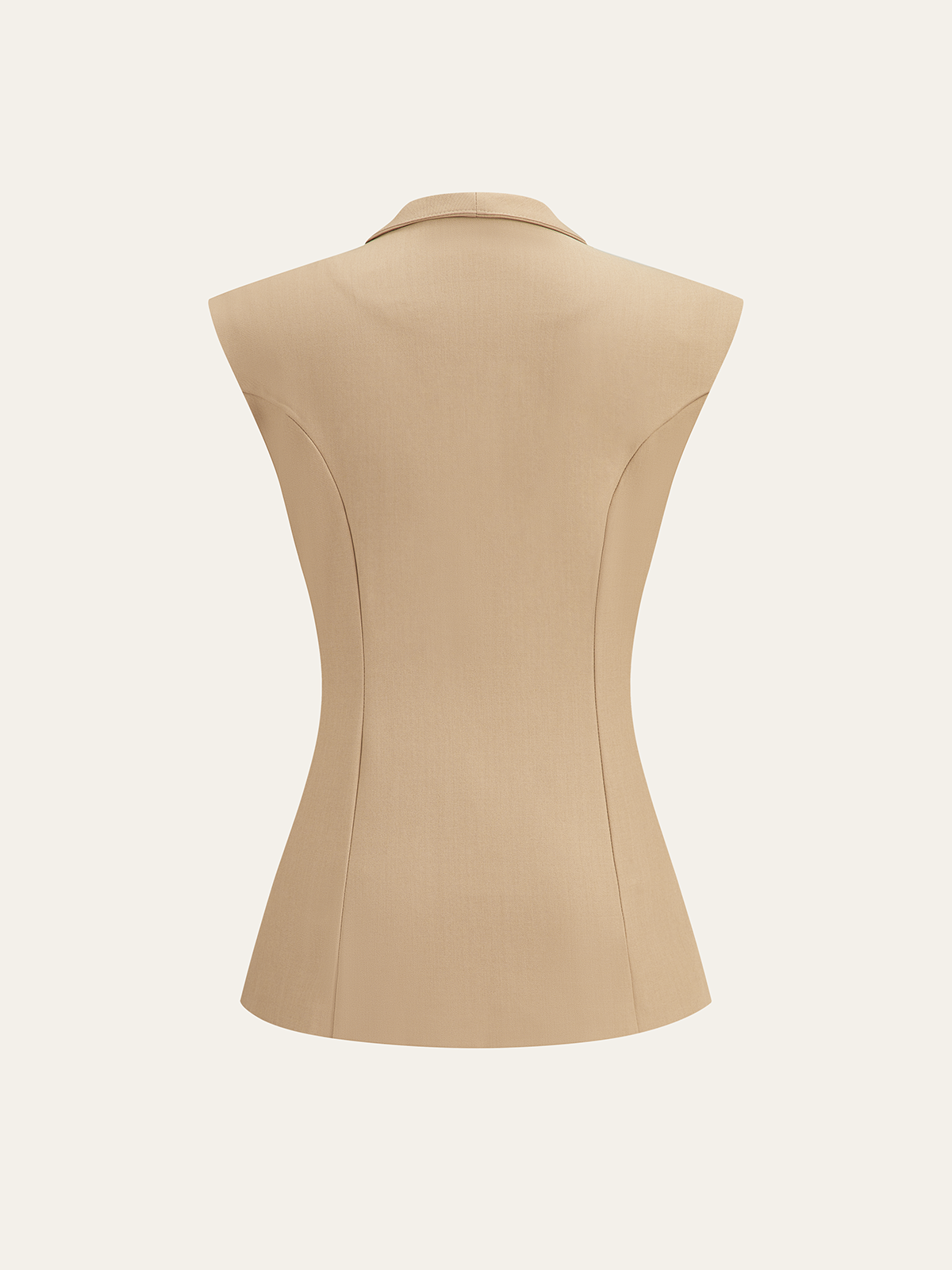 Double-Breasted Sleeveless Vest and Pants Set