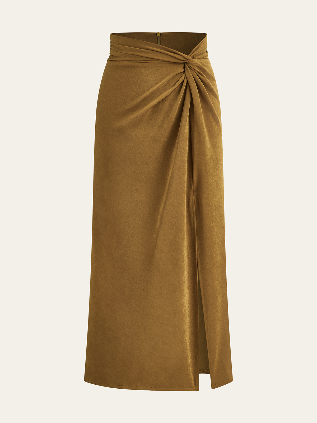 Midi-Rock mit Twist-Frontschlitz