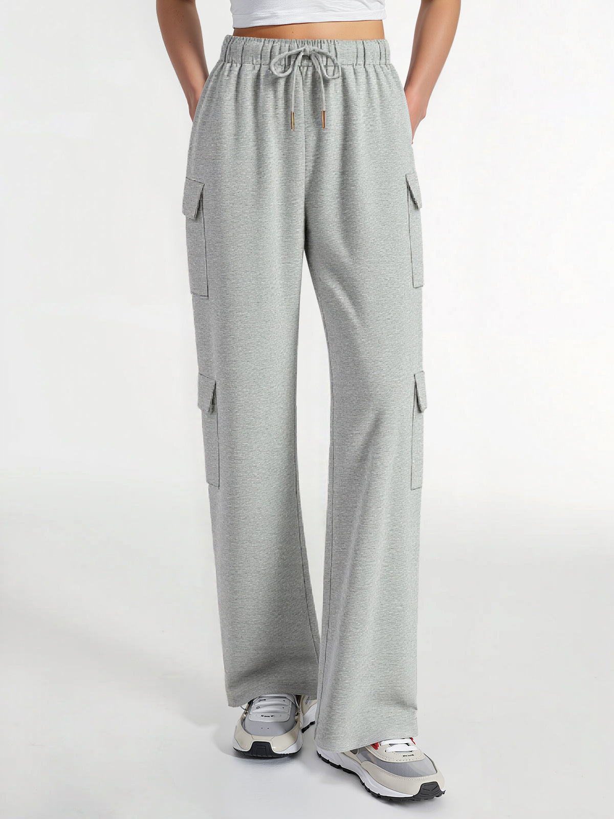 Cargohose mit weitem Bein und Kordelzug