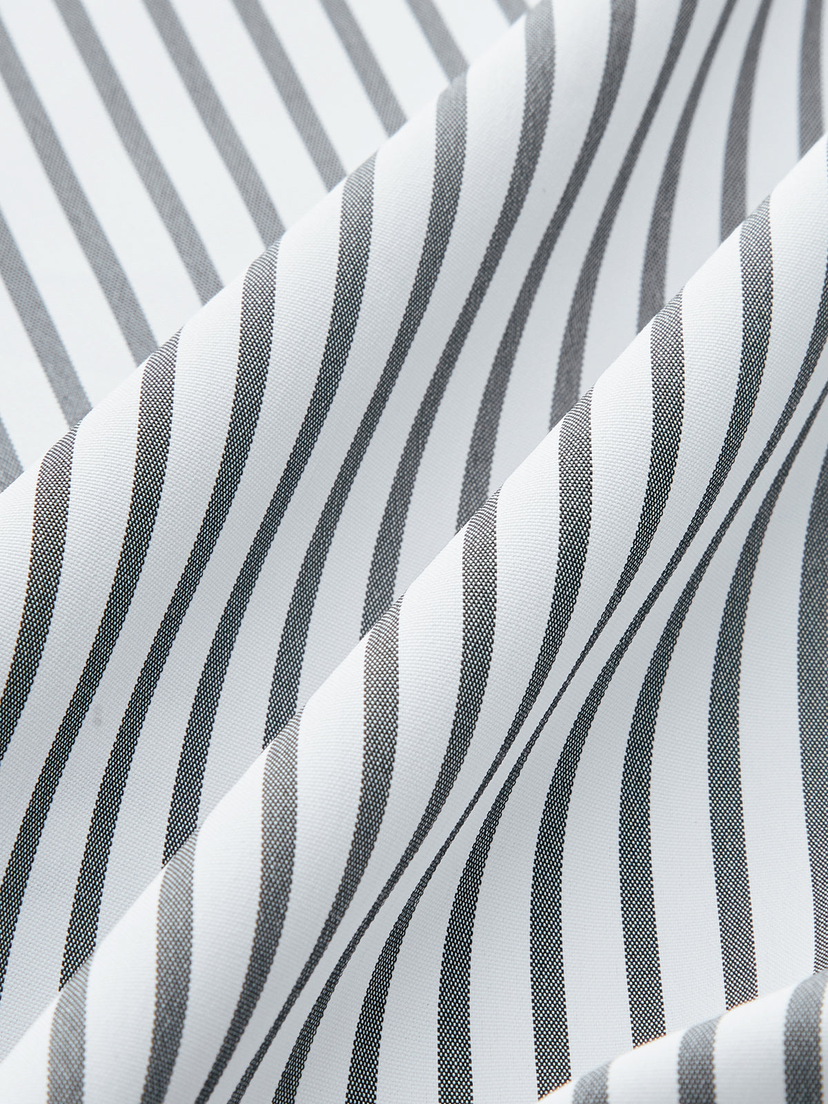 Cinched Waist Striped Button Shirt