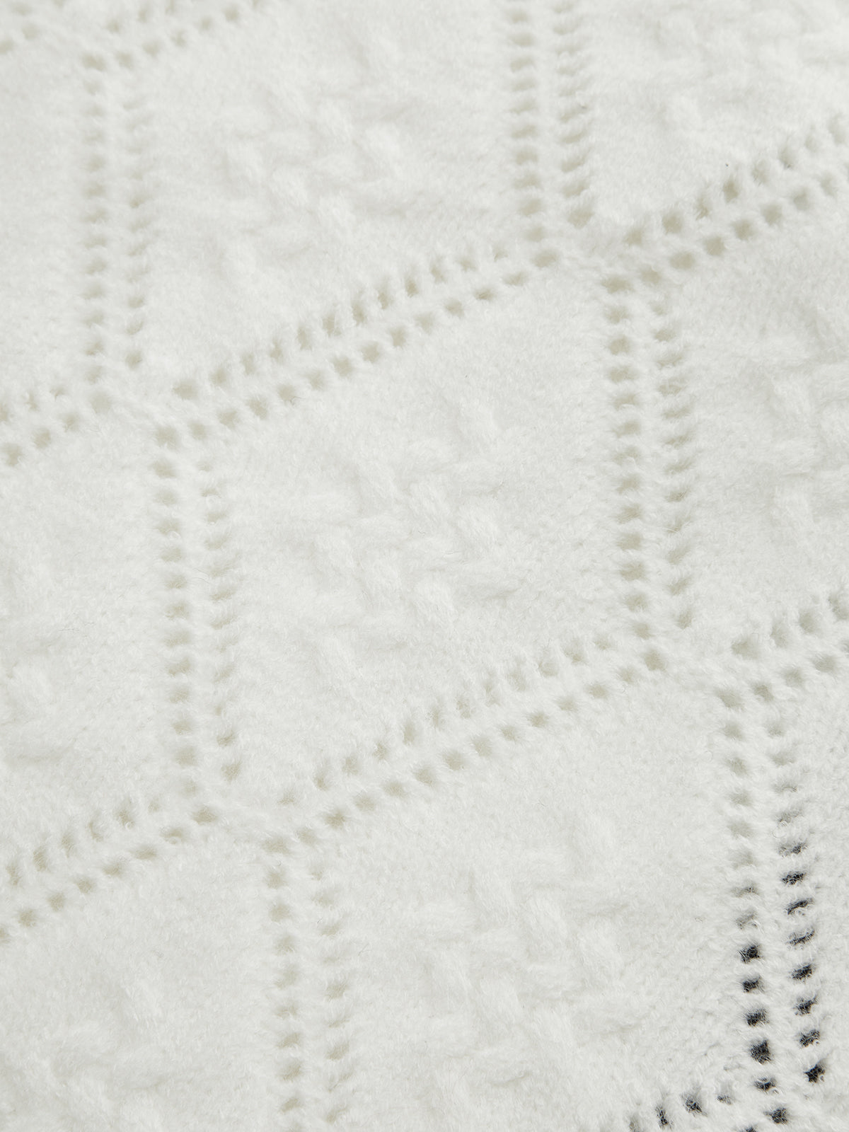 Contrast Trim Tie-Front Knit Cardigan