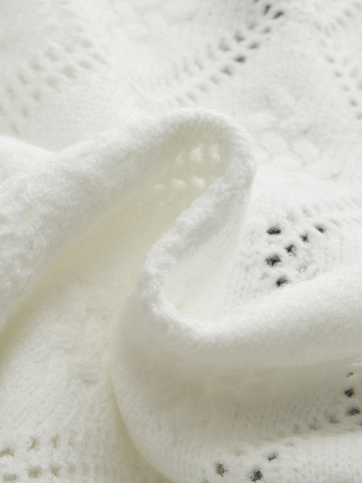 Contrast Trim Tie-Front Knit Cardigan