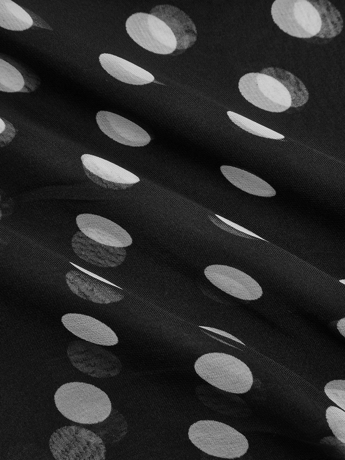 Écharpe transparente à pois