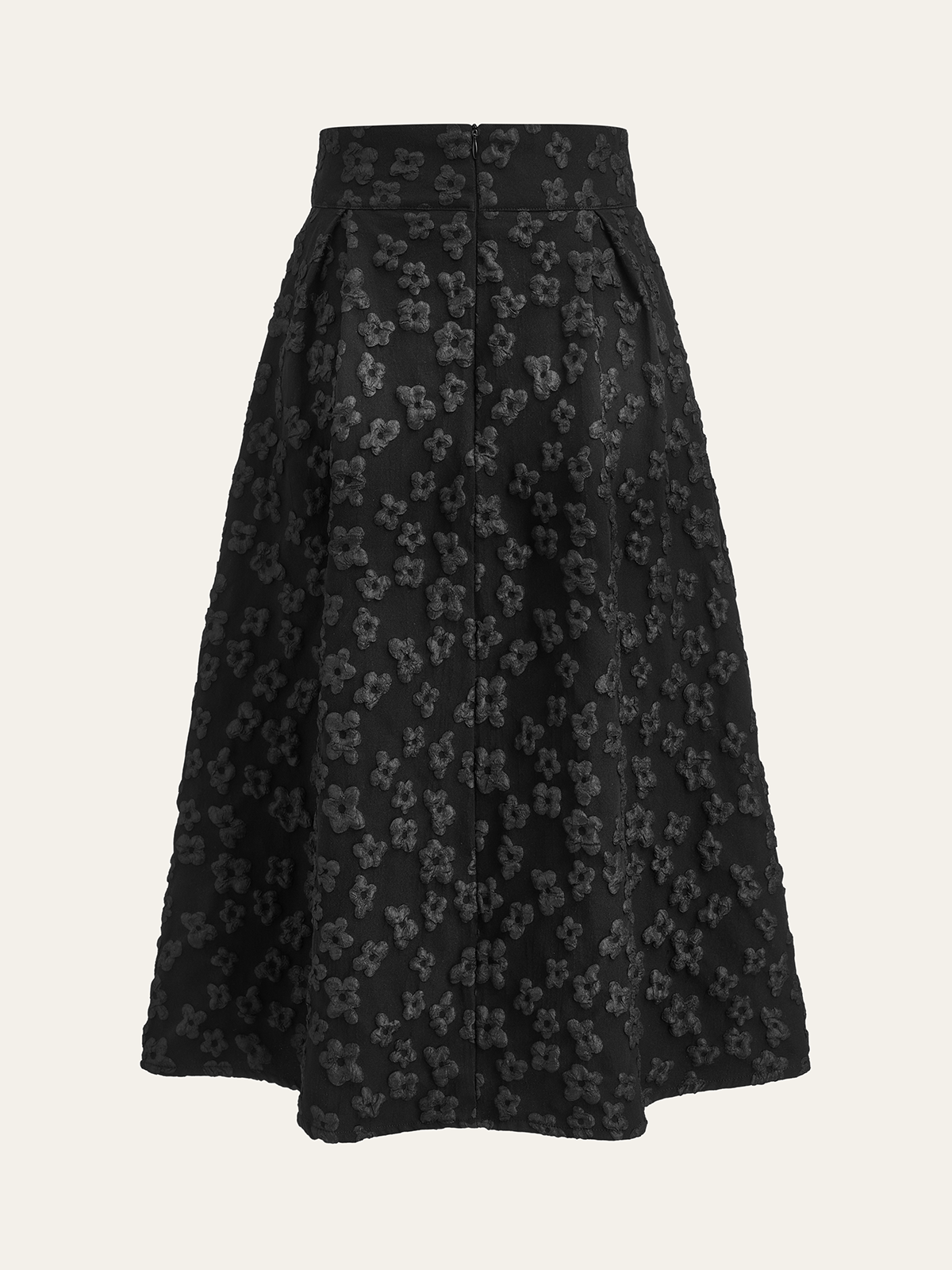 Rock mit Blumenmuster und hoher Taille