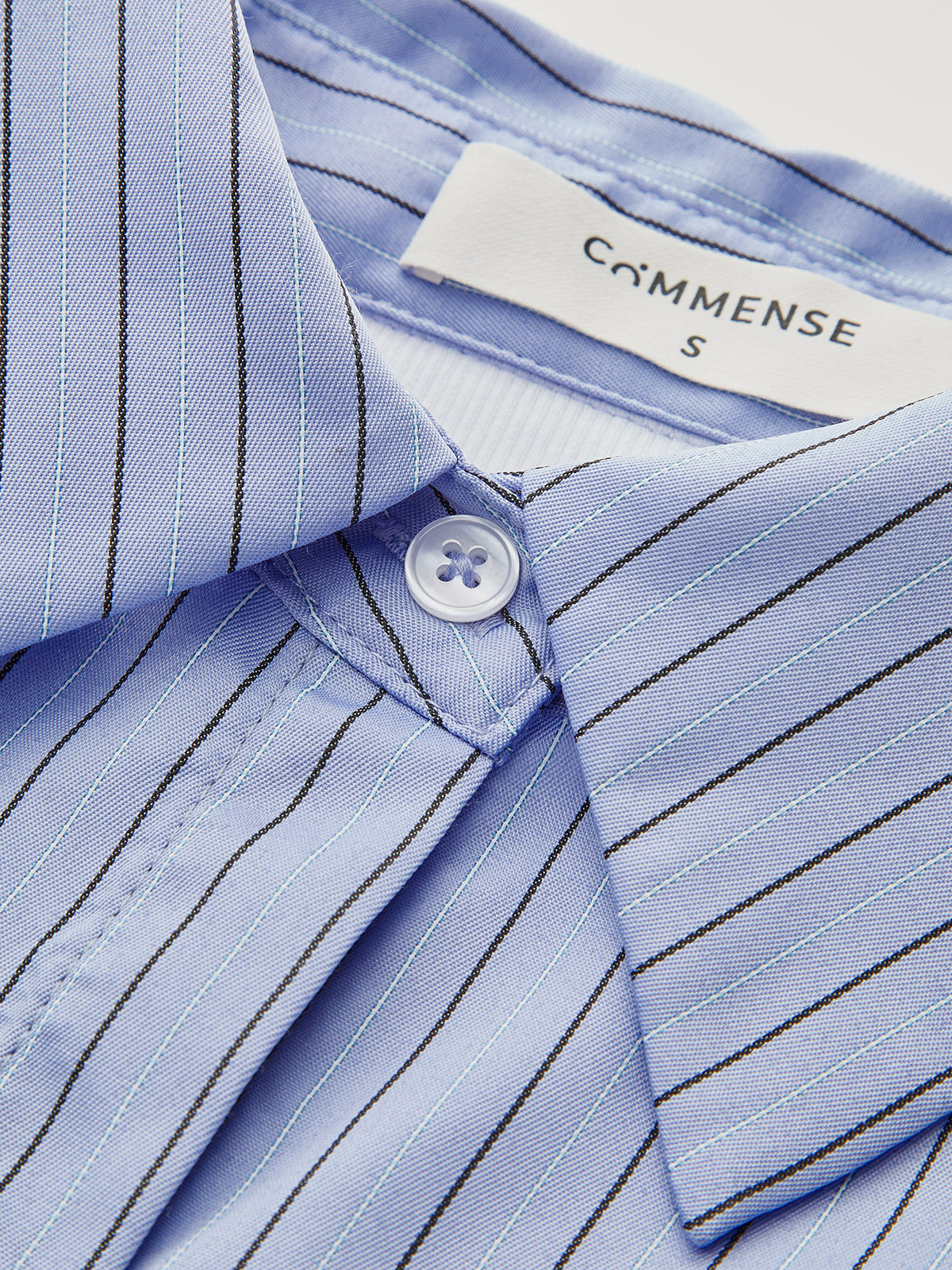 Flared Cuff Striped Paneled Shirt