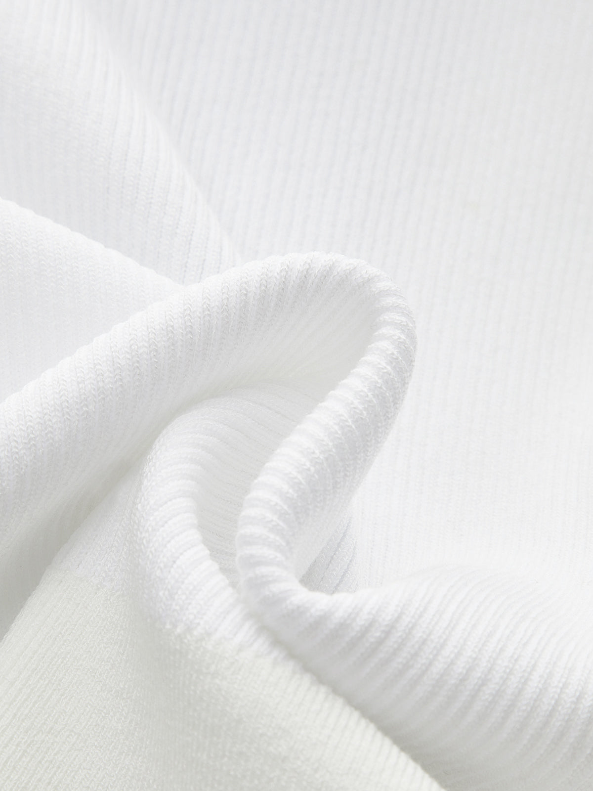 Knitted and Denim Contrast Button Top