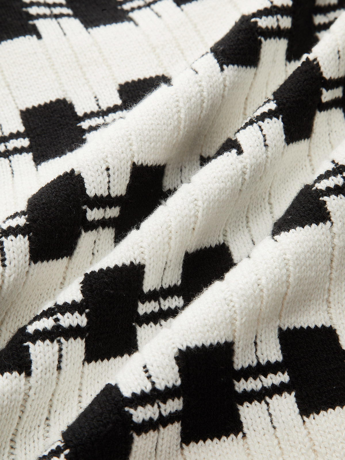 V-neck Plaid Sweater Vest