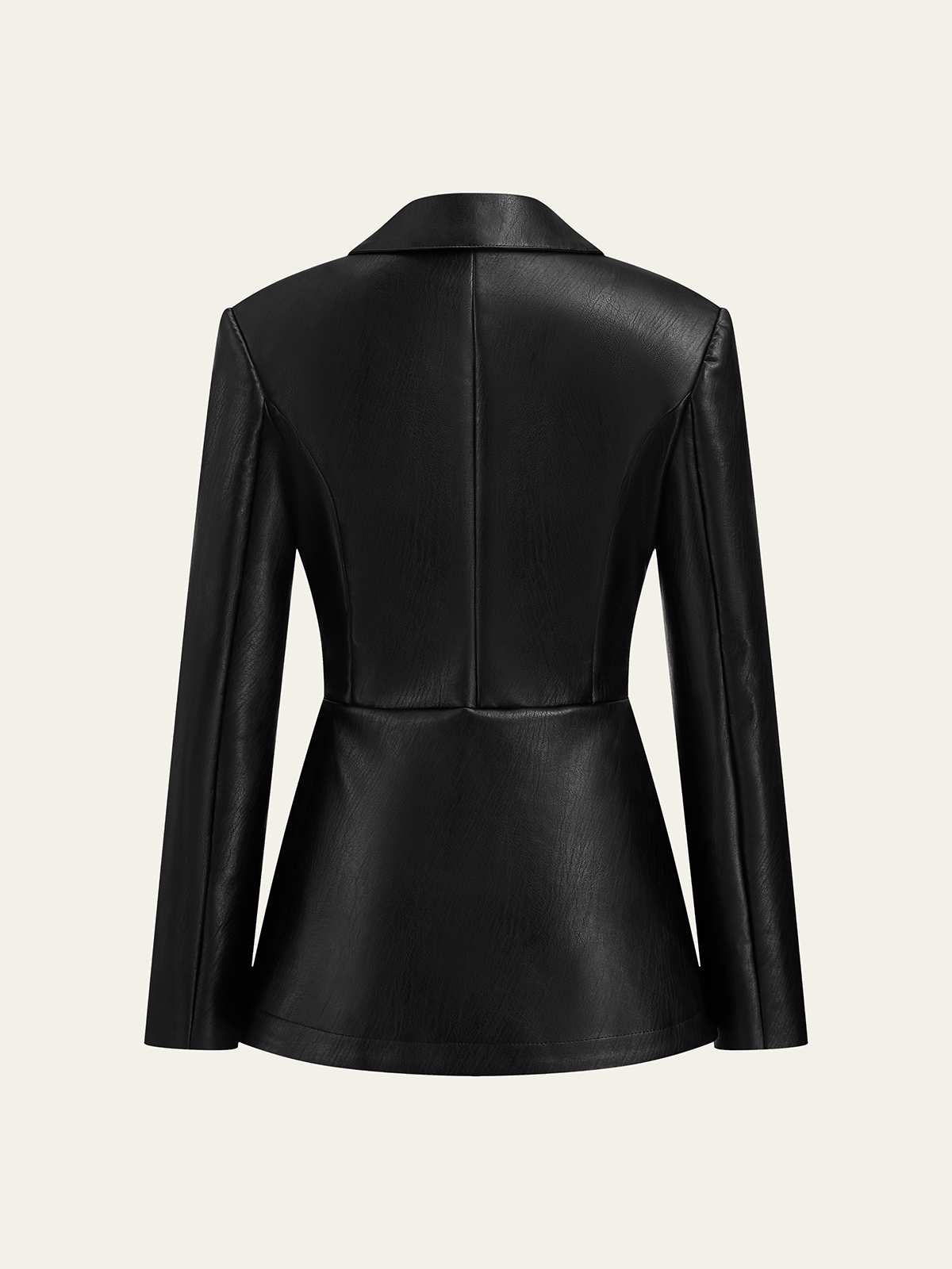 Veste en cuir PU à un bouton