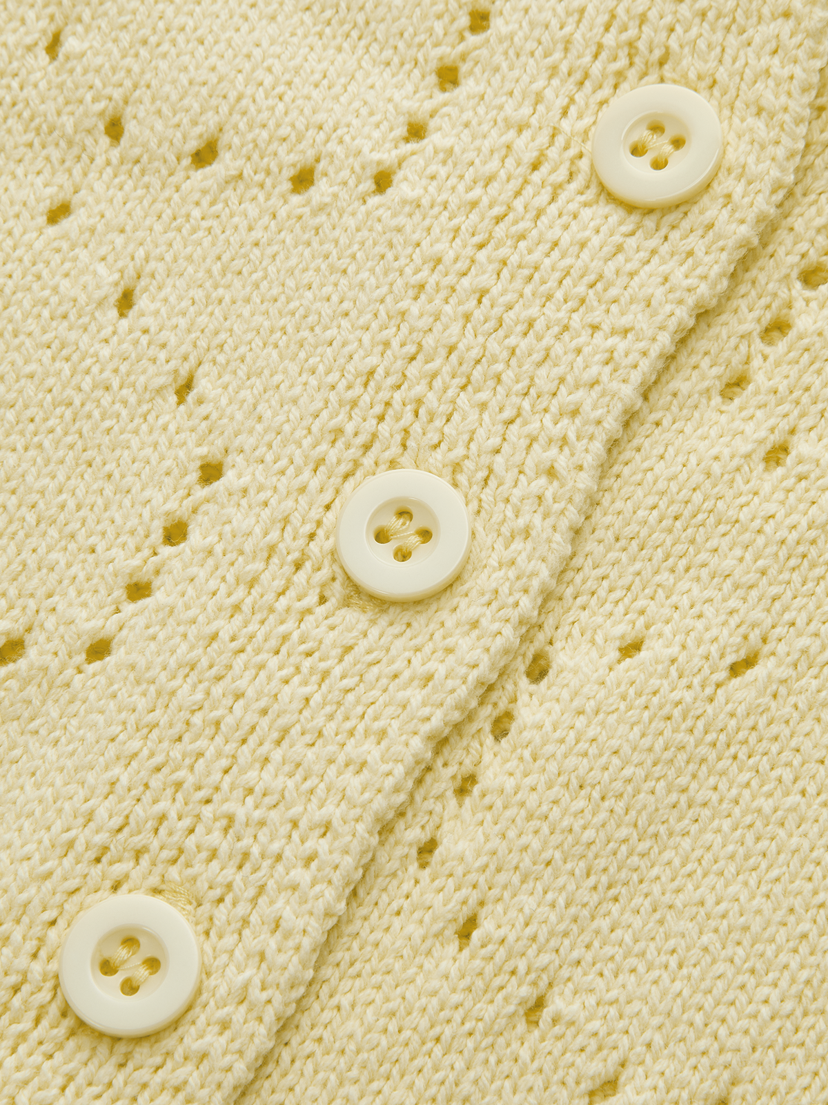 Eyelet Knit Short Sleeve Cardigan