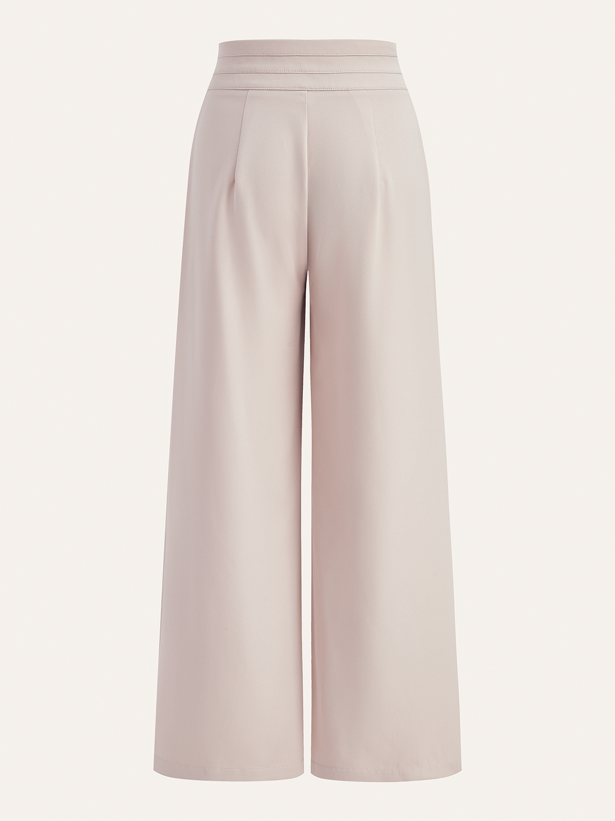 One-Shoulder Rüschen-Top und Hose mit doppelter Knopfleiste Set