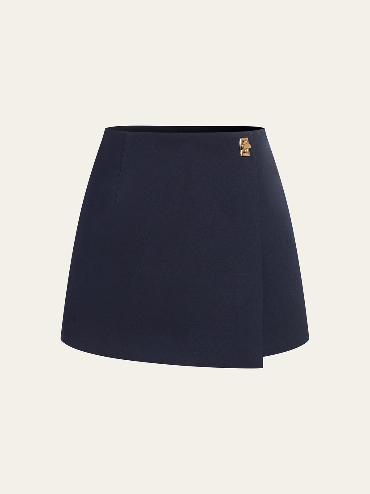 Metall-Detail Asymmetrischer Skort