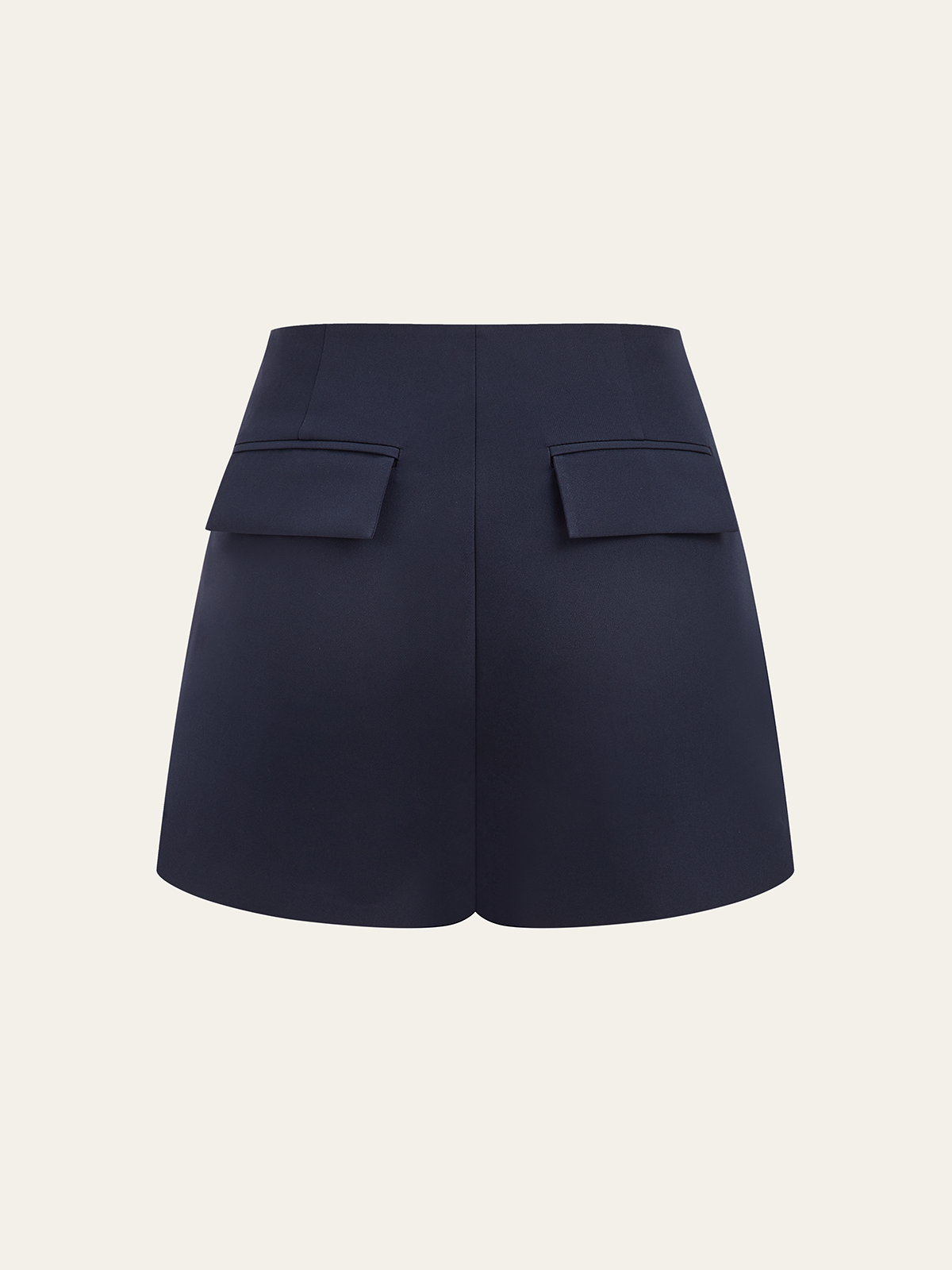 Metall-Detail Asymmetrischer Skort