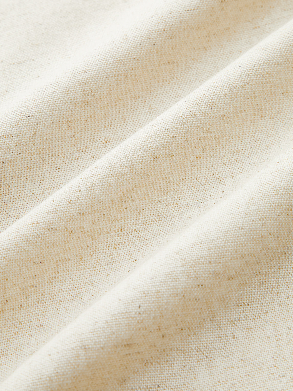 Mini-robe boutonnée ceinturée en coton et lin