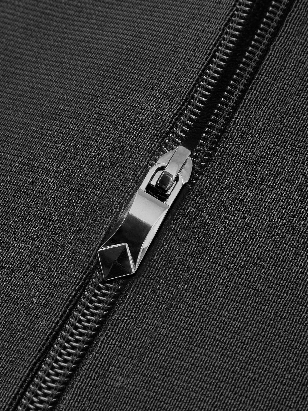 Velvet Piping Zipper Corset