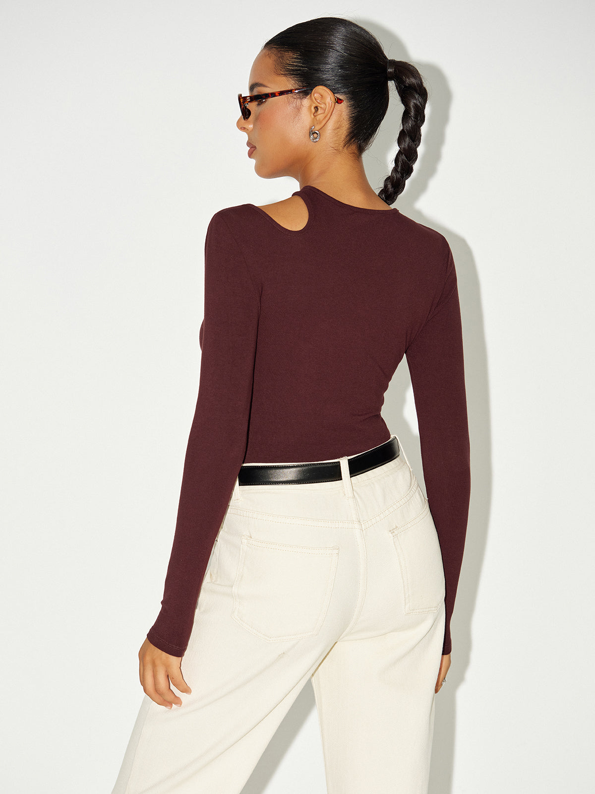 Langärmliger Bodysuit mit Cut-Outs