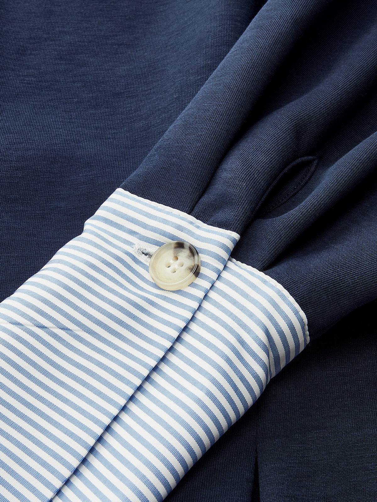 Rundhals-Sweatshirt mit Ballonärmeln und Schößchen