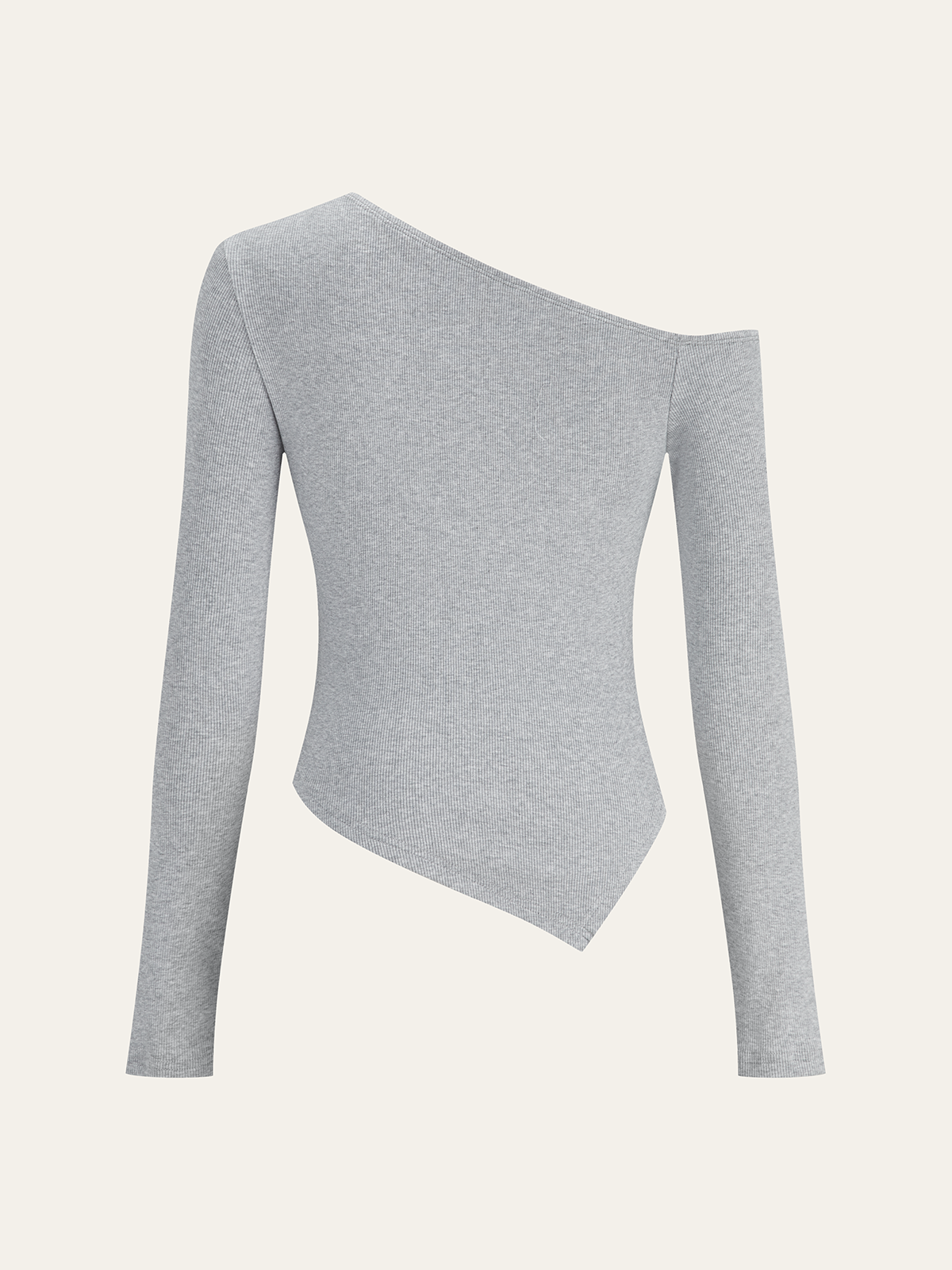 Ensemble haut asymétrique à manches longues et pantalon