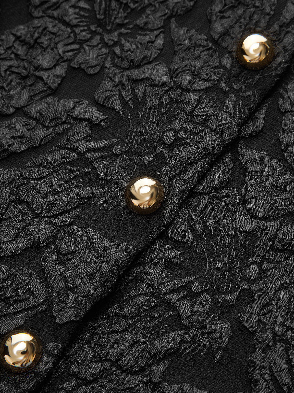 Textured Puff Sleeve Peplum Blouse