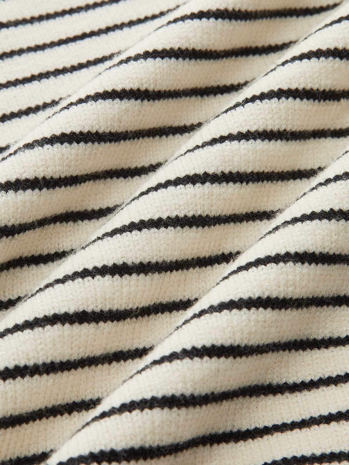 Slit Hem Off-Shoulder Striped Sweater