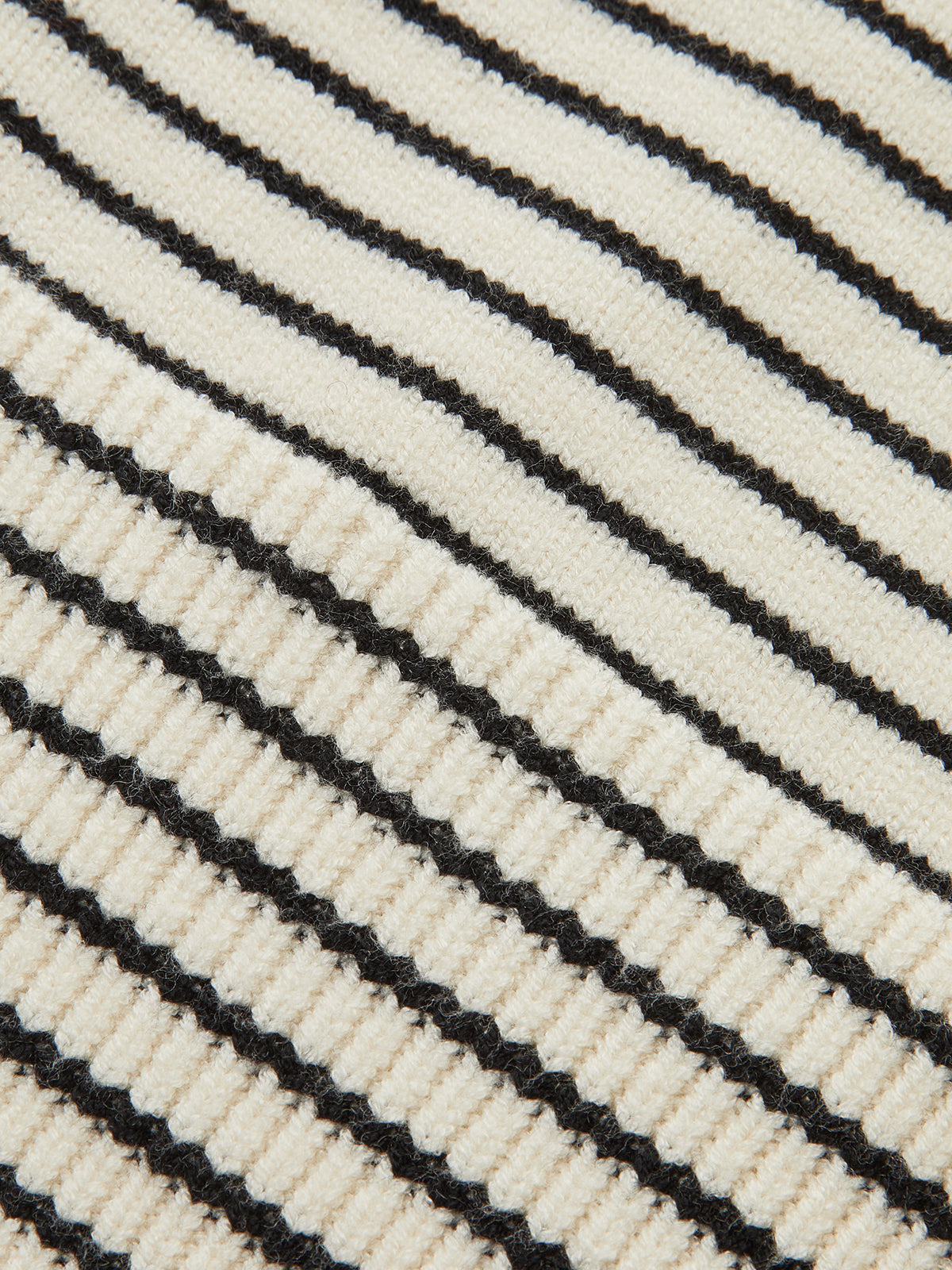 Slit Hem Off-Shoulder Striped Sweater