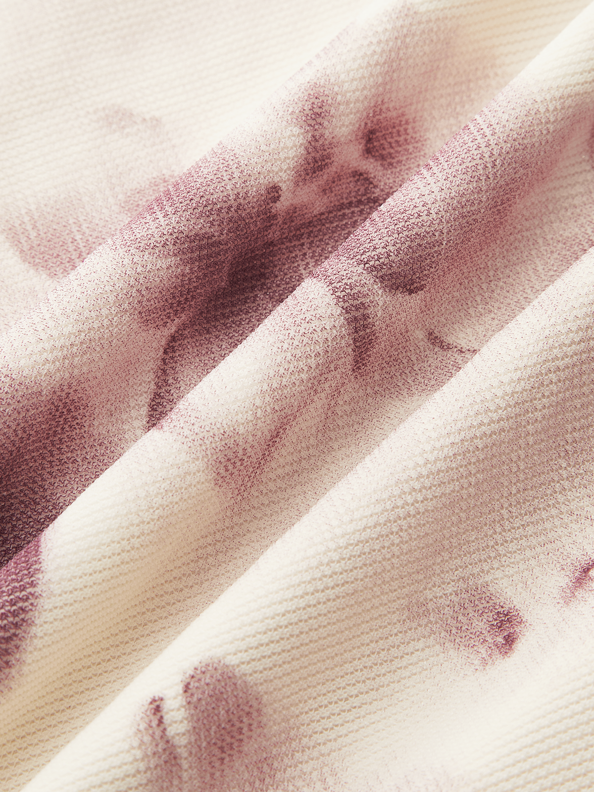 Halbtransparentes, einseitig schulterfreies, gerafftes Midikleid mit Blumenmuster