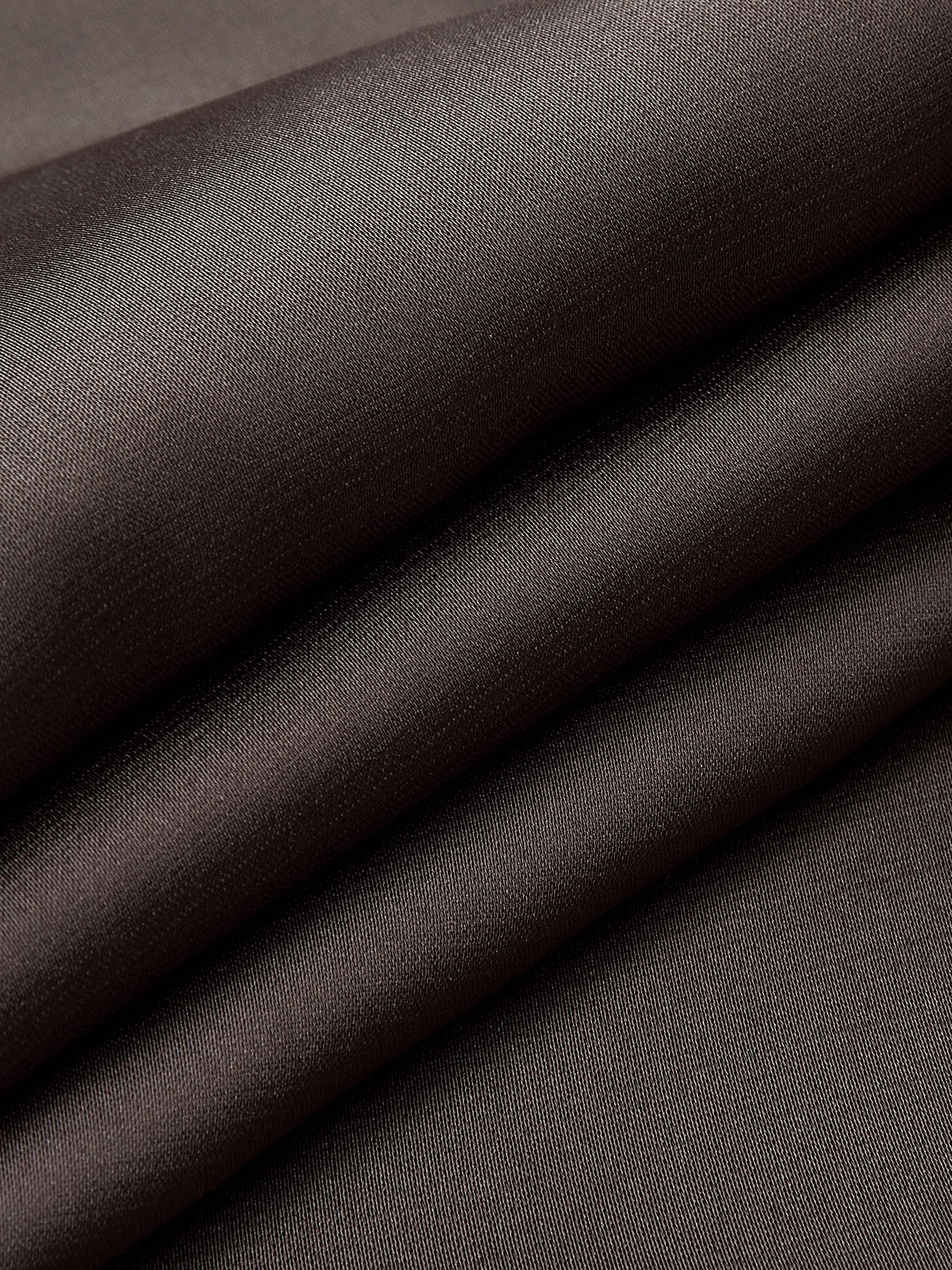 Satin Wrap-Front Long-Sleeve Top