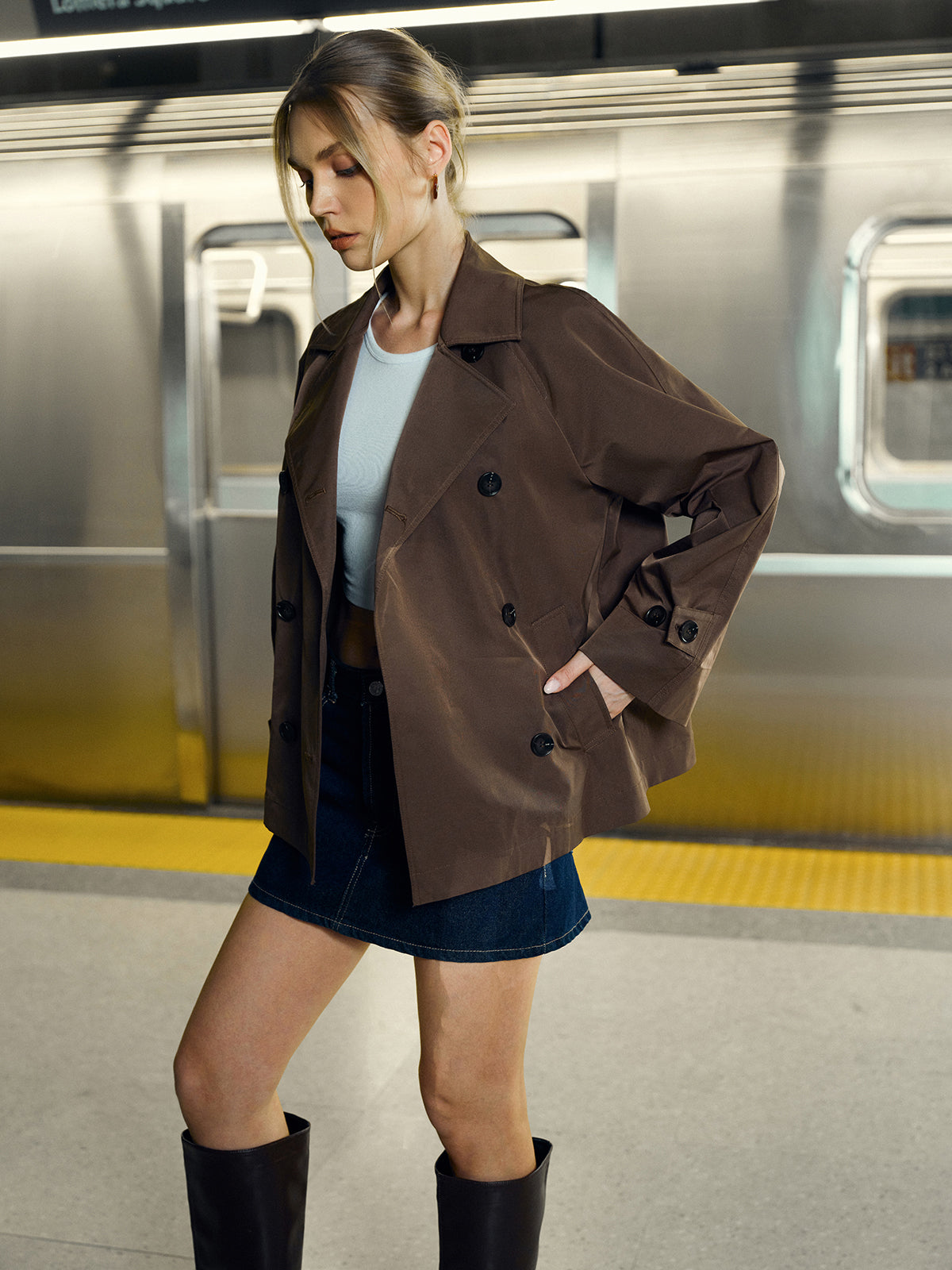 Double-Breasted Trench Coat