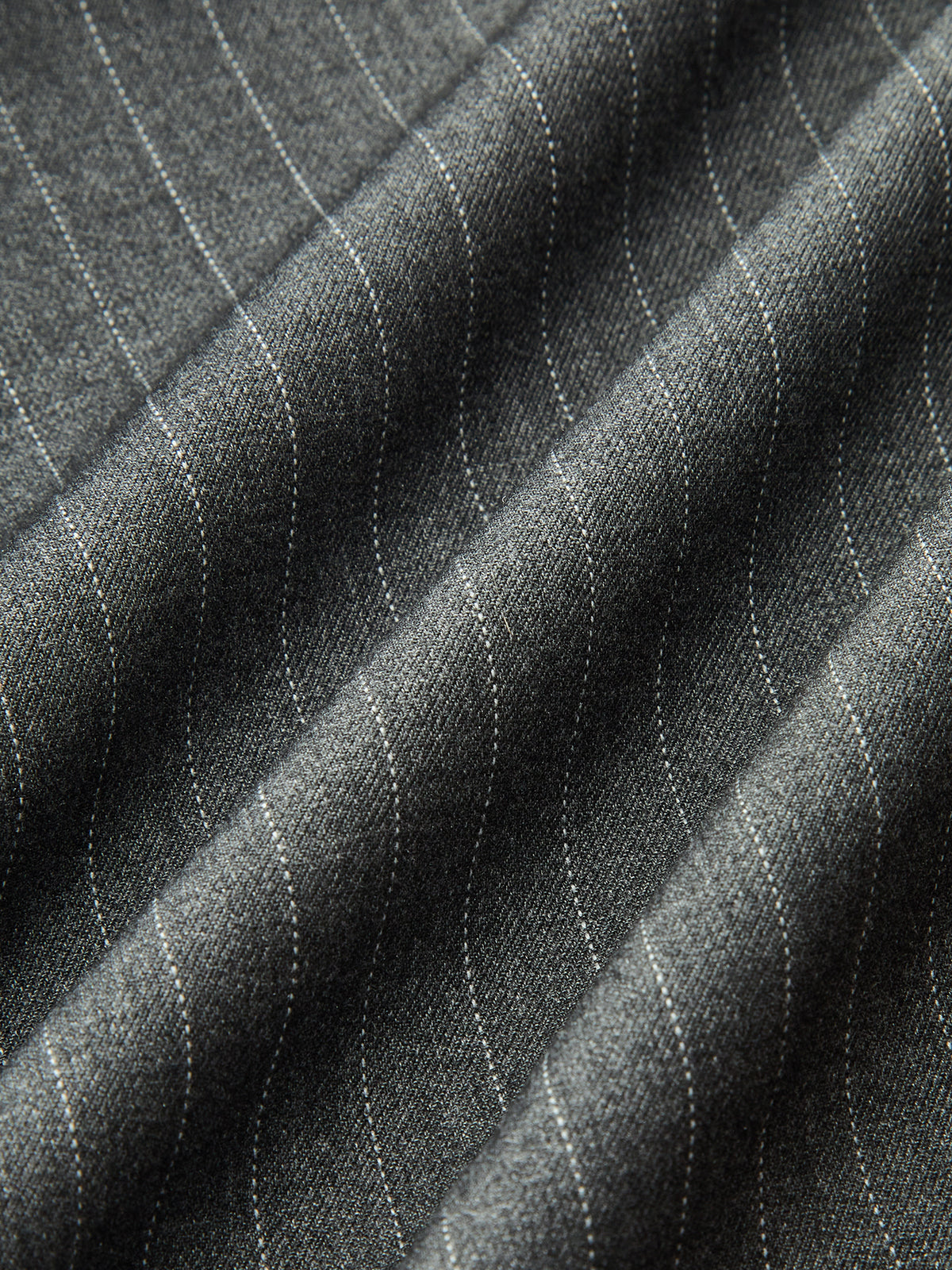 Contrast Ruffle Waistband Pinstripe Pants