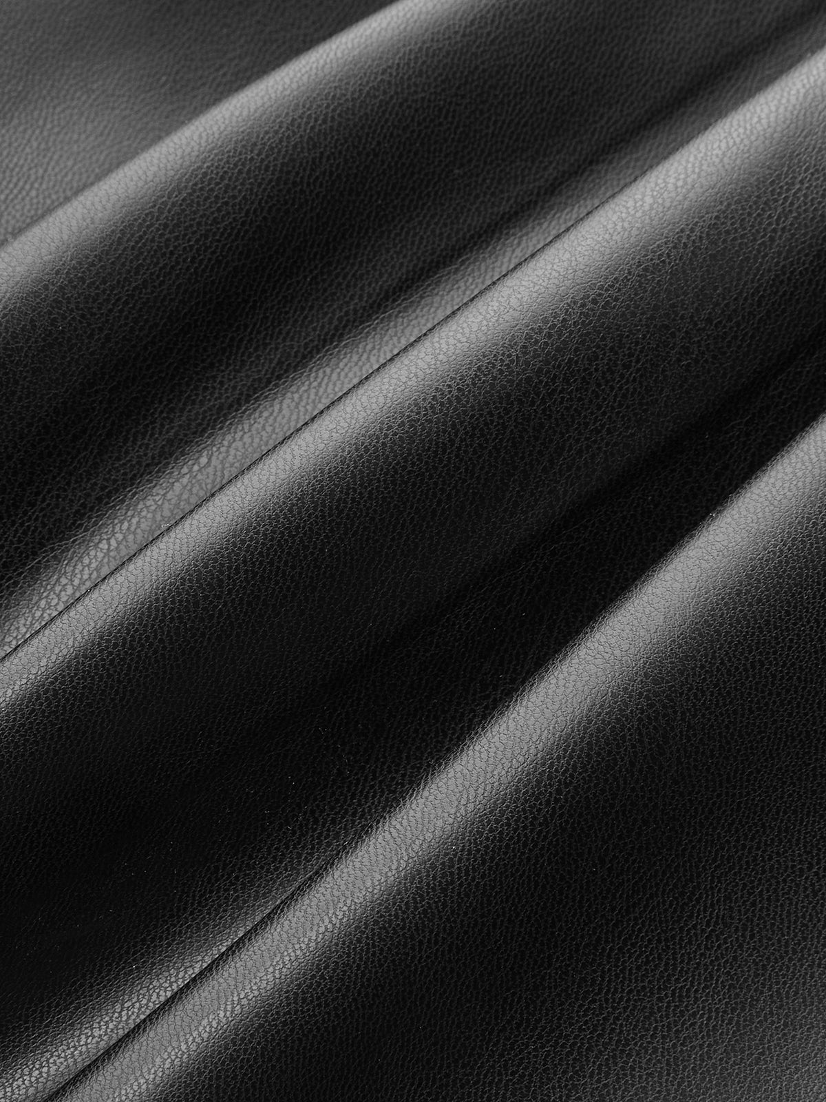 Robe sans manches en similicuir avec ceinture