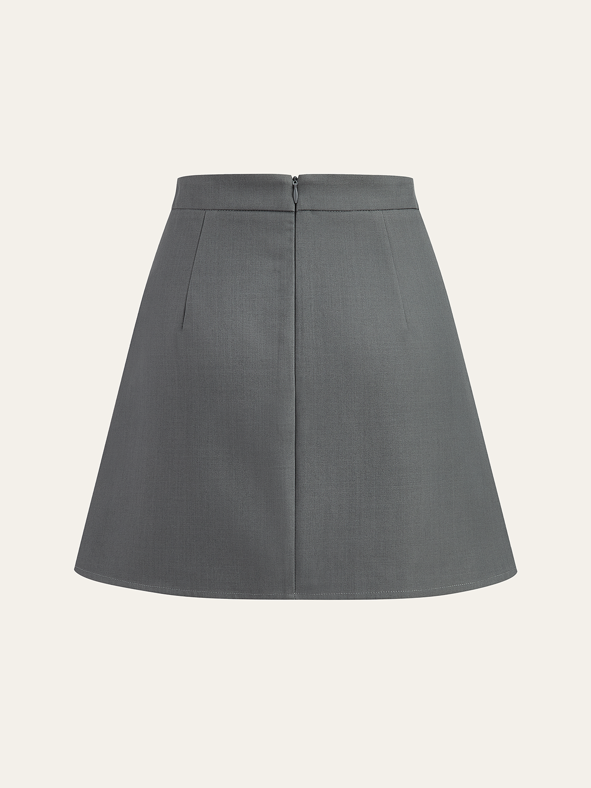 A-Linien-Minirock mit Blumenmuster und Strasssteinen