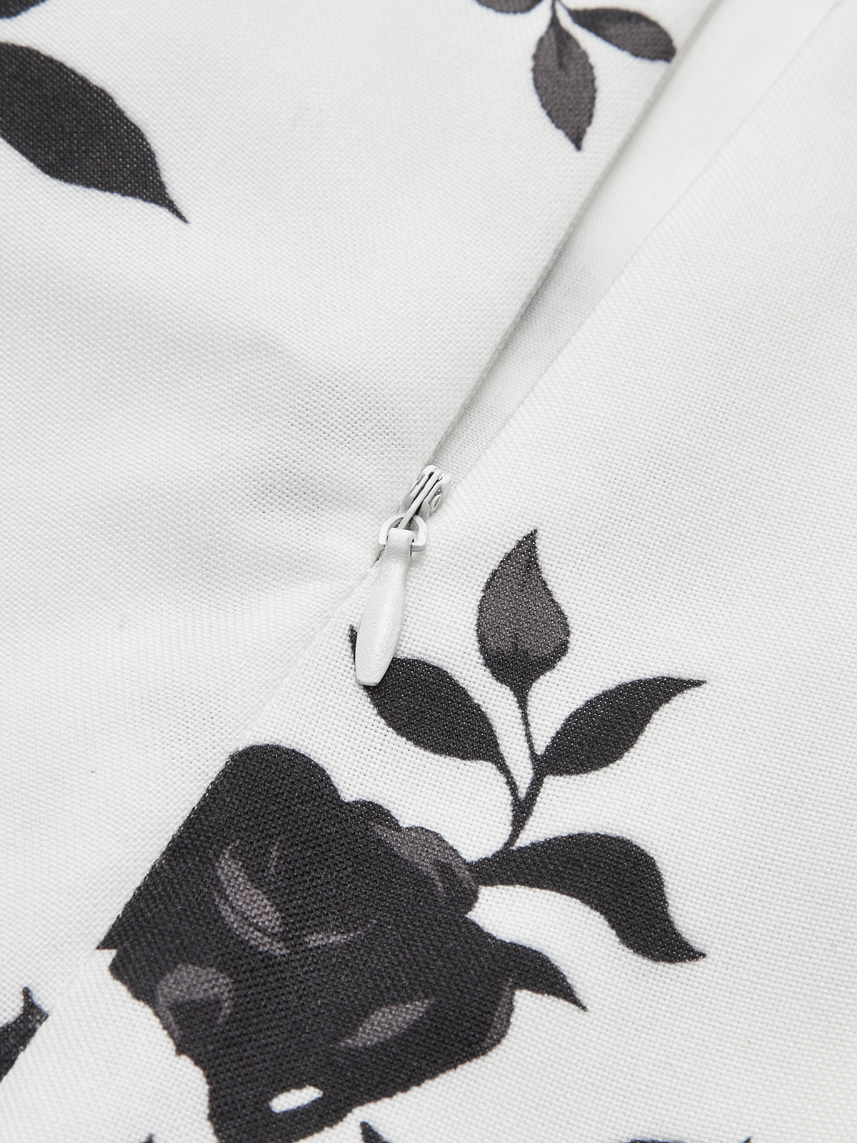 Robe évasée dos nu à imprimé floral