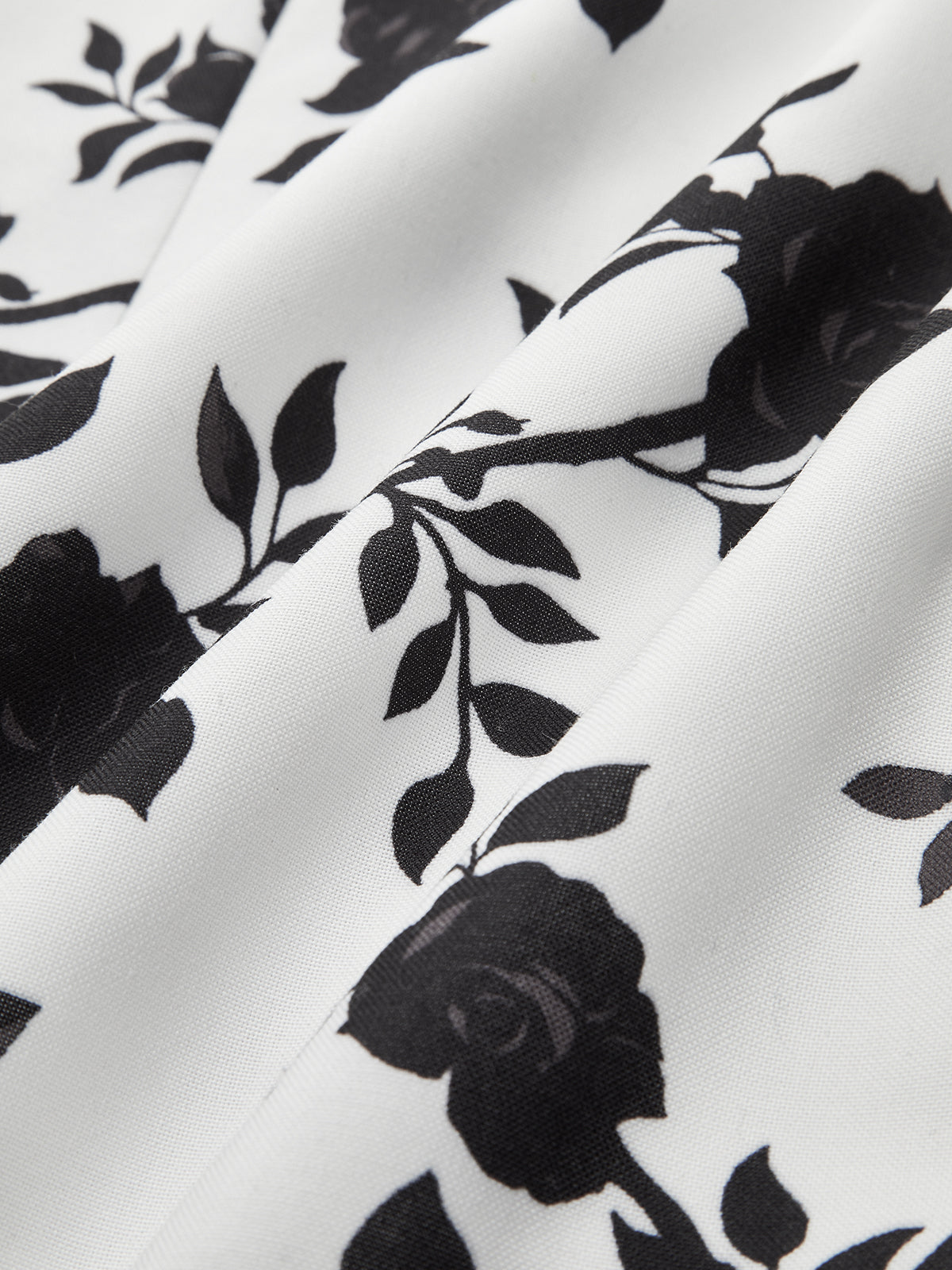 Robe évasée dos nu à imprimé floral