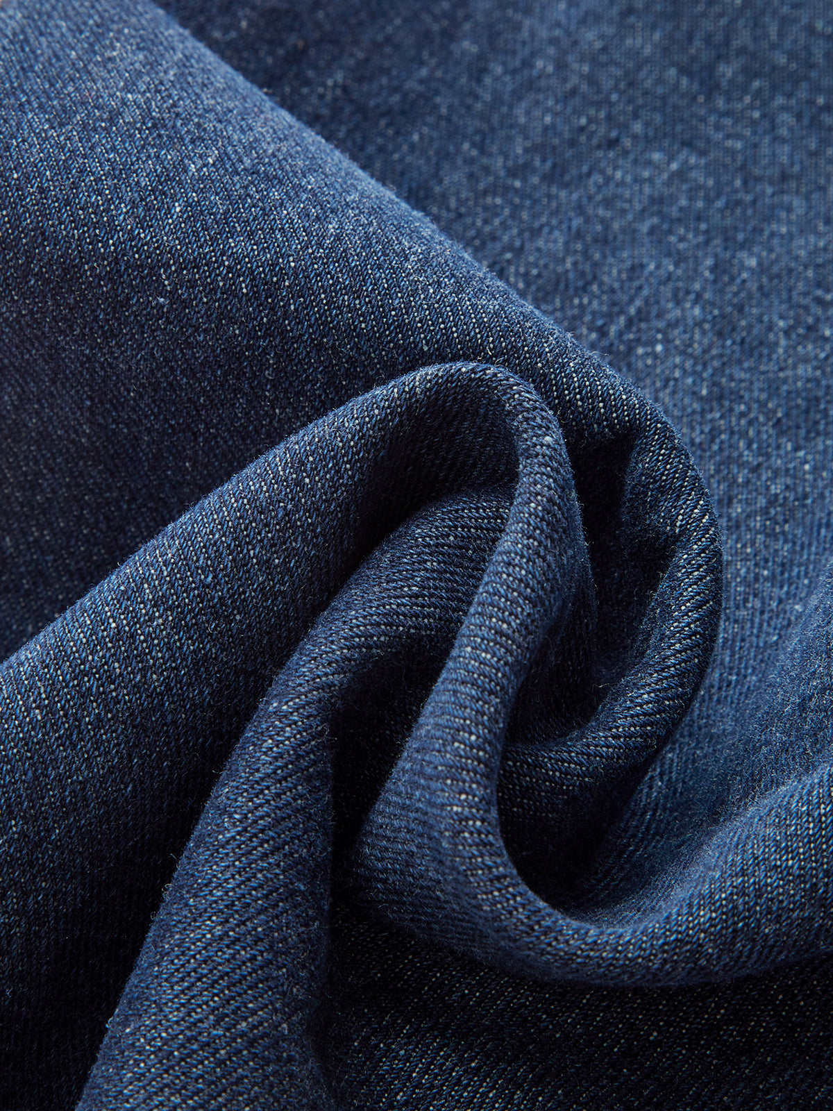 Pantalon en denim à taille mi-haute et jambes larges