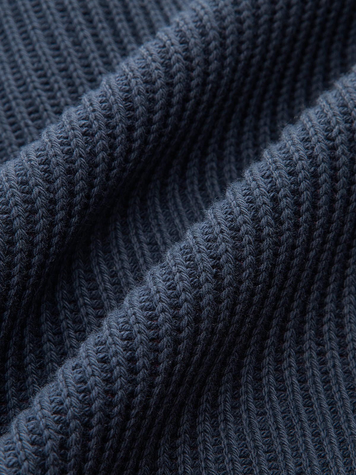 Ribbed Crew Neck Metal Button Blouse