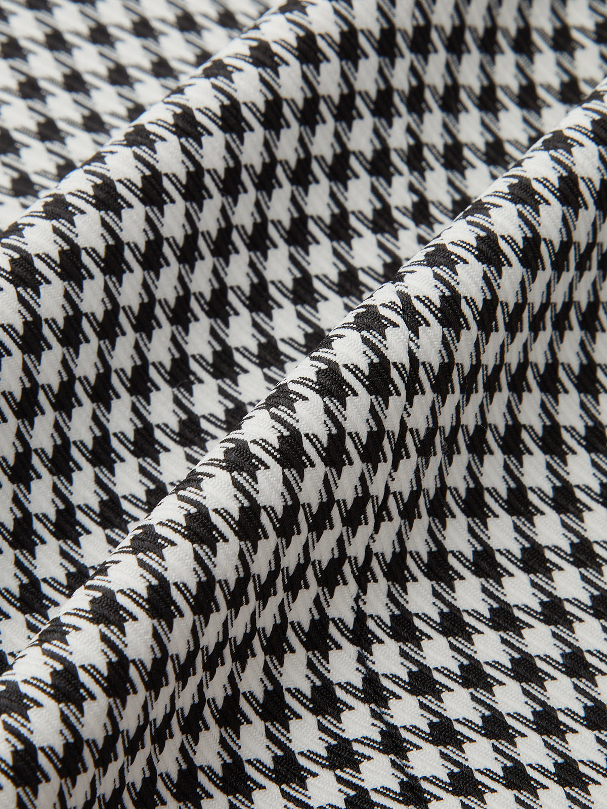 Houndstooth Belted Collar Vest