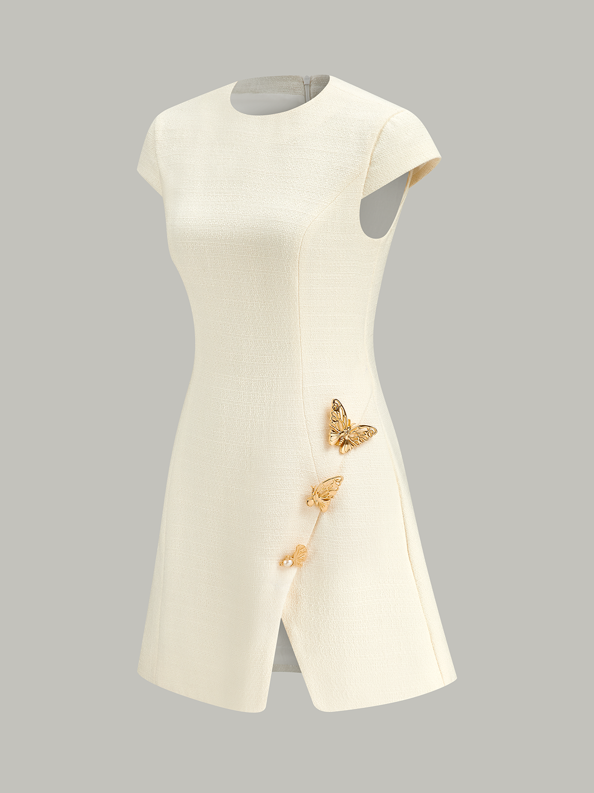 Schmetterlings-Kleid mit Kappärmeln