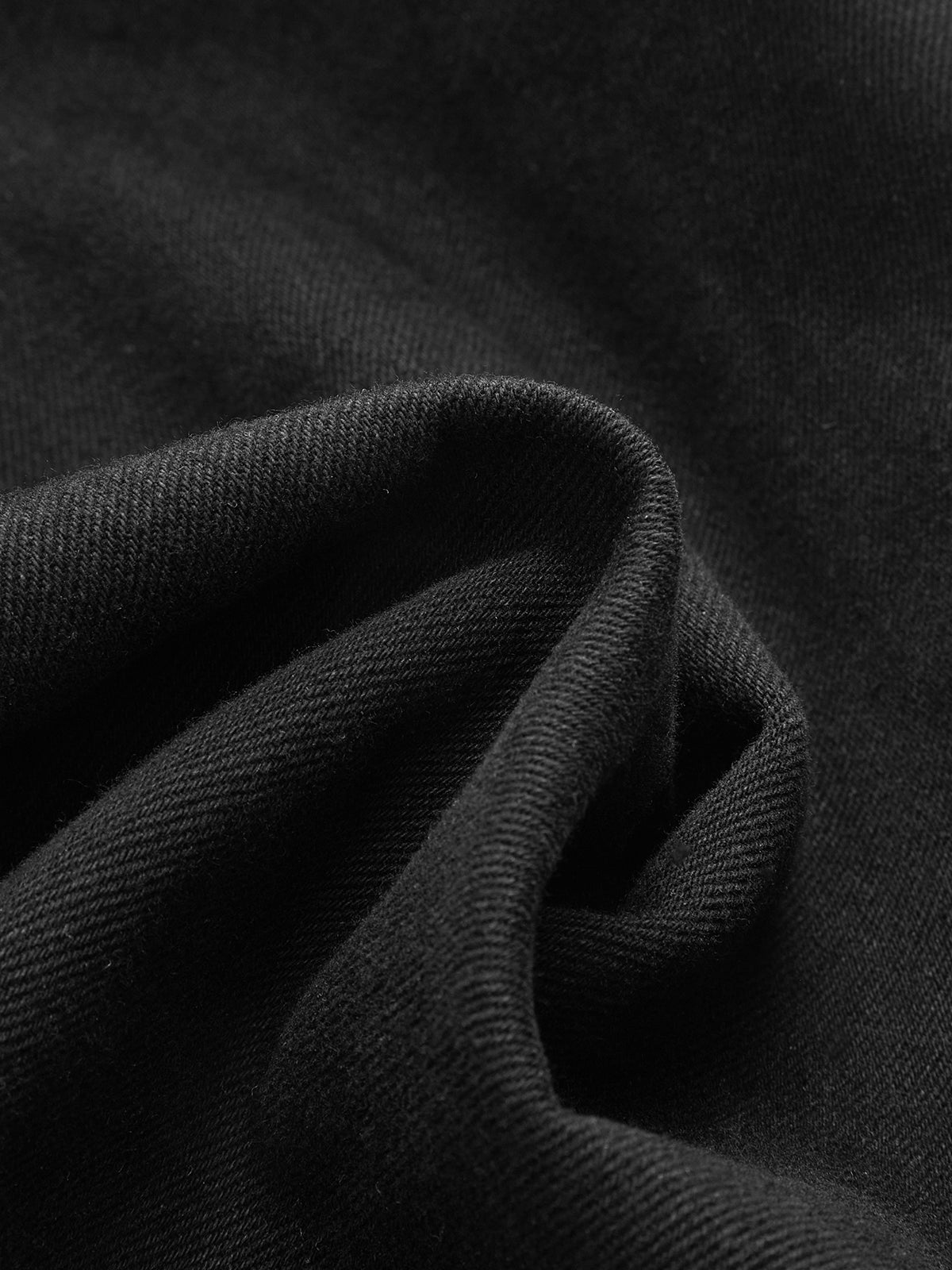 Pantalon en denim asymétrique taille mi-haute